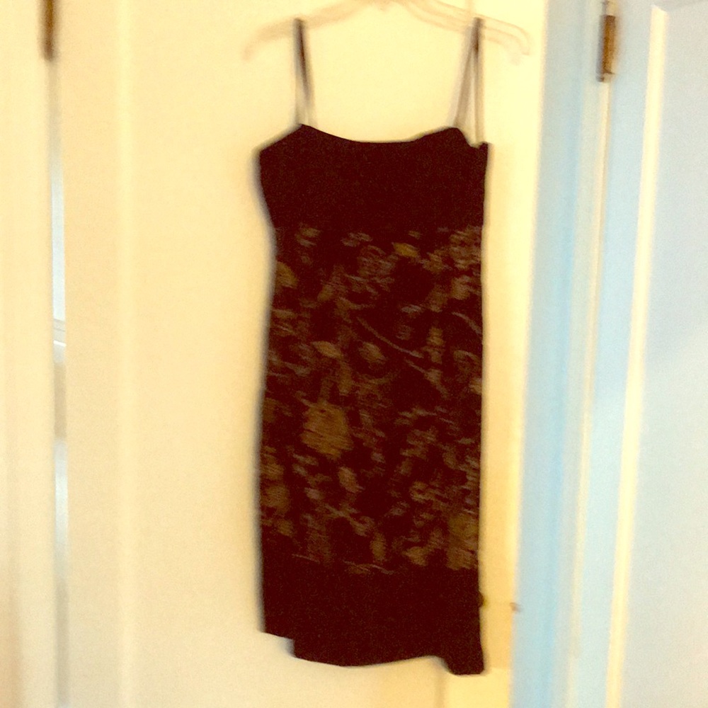 Black velvet dress with matching scarf